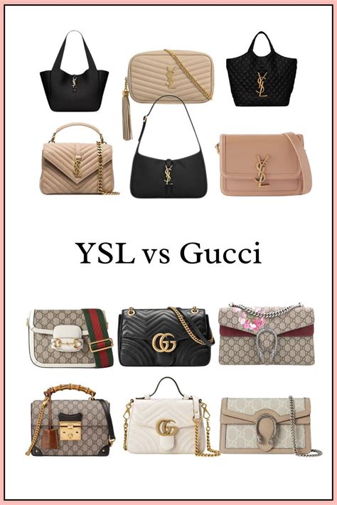 gucci or saint laurent bag|ysl vs Gucci aesthetic.